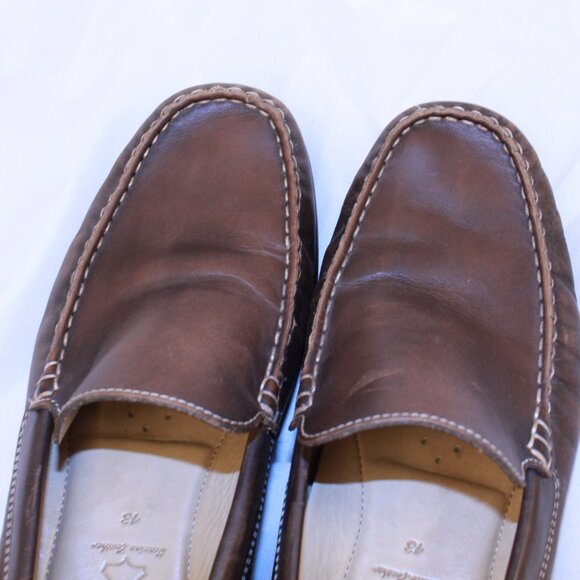 ECCO Size 43 (US 9-9.5) Brown Leather Classic Comfort Slip On Moc Toe Loafers main image 10